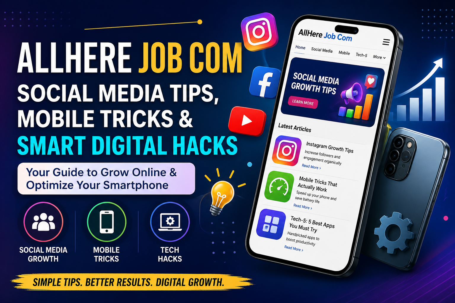 AllHere Job Com: Social Media Tips, Mobile Tricks & Smart Digital Hacks