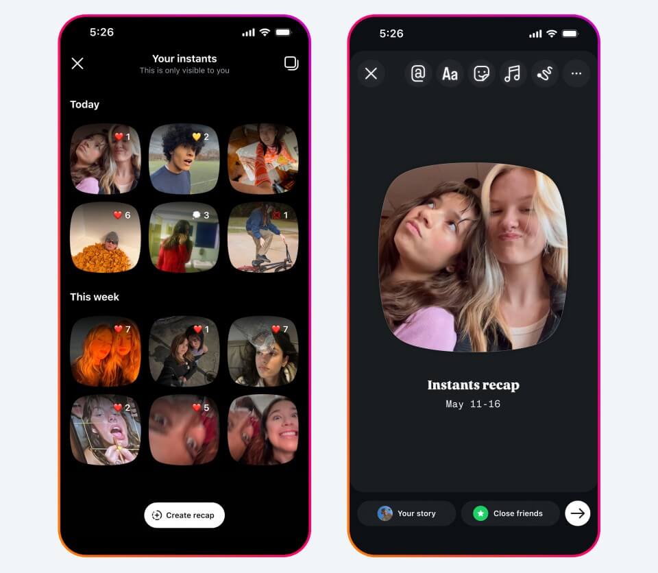 Instants: A More Spontaneous Way to Share Photos